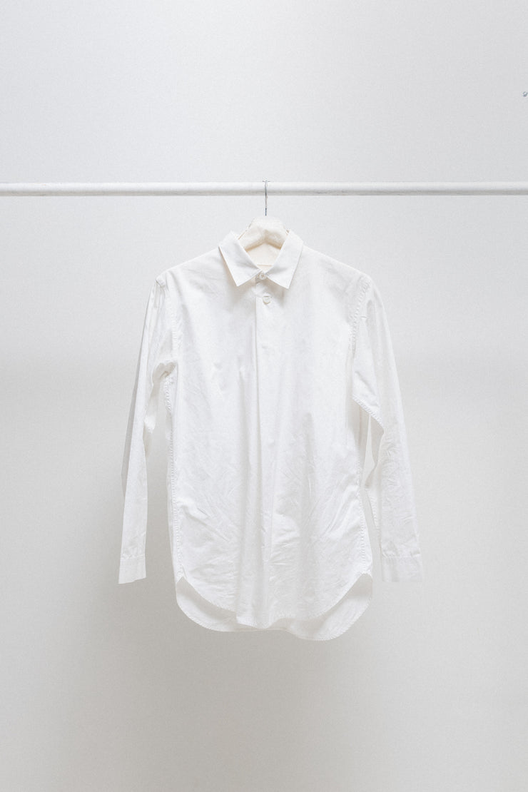 YOHJI YAMAMOTO - Cotton shirt with a buttoned collar (90&