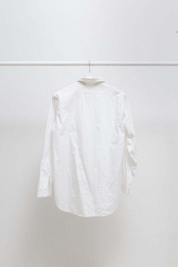 YOHJI YAMAMOTO - Cotton shirt with a buttoned collar (90&