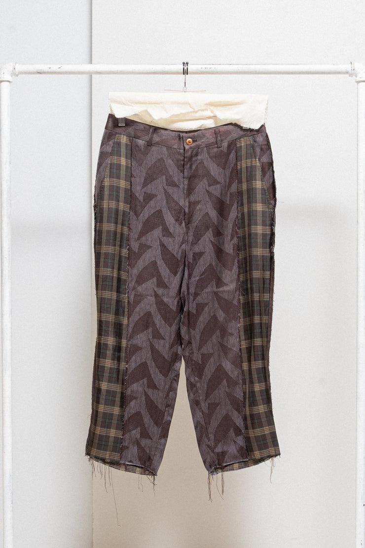 COMME DES GARÇONS HOMME PLUS - FW02 Lightweight docking pants with frayed seams (runway)