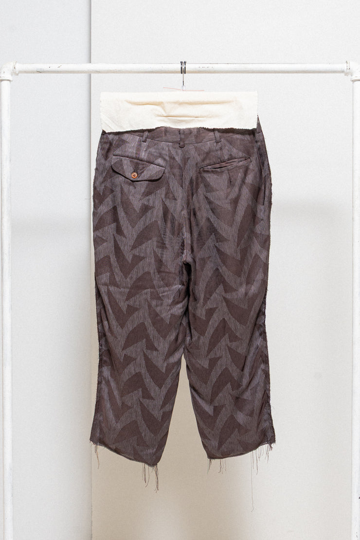 COMME DES GARÇONS HOMME PLUS - FW02 Lightweight docking pants with frayed seams (runway)