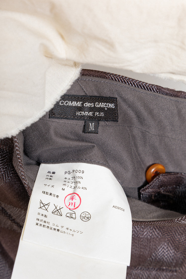 COMME DES GARÇONS HOMME PLUS - FW02 Lightweight docking pants with frayed seams (runway)