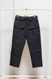 YOHJI YAMAMOTO POUR HOMME - SS01 Nylon + ramie wide pants with waist pockets (runway)