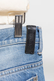 ISAMU KATAYAMA BACKLASH - Wide ripped denim pants