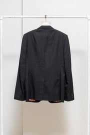 COMME DES GARÇONS HOMME PLUS - SS06 « Rip&Tongue » Wool blend jacket with Rolling Stone’s logo lining