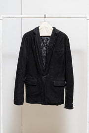 YASUYUKI ISHII - Leather blazer with padded lining