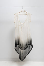 ANN DEMEULEMEESTER - SS07 Silk gradient dress top with straps (runway)