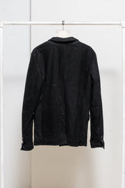 YASUYUKI ISHII - Leather blazer with padded lining