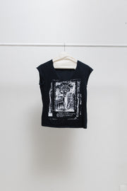 ANN DEMEULEMEESTER - SS03 Printed cotton top