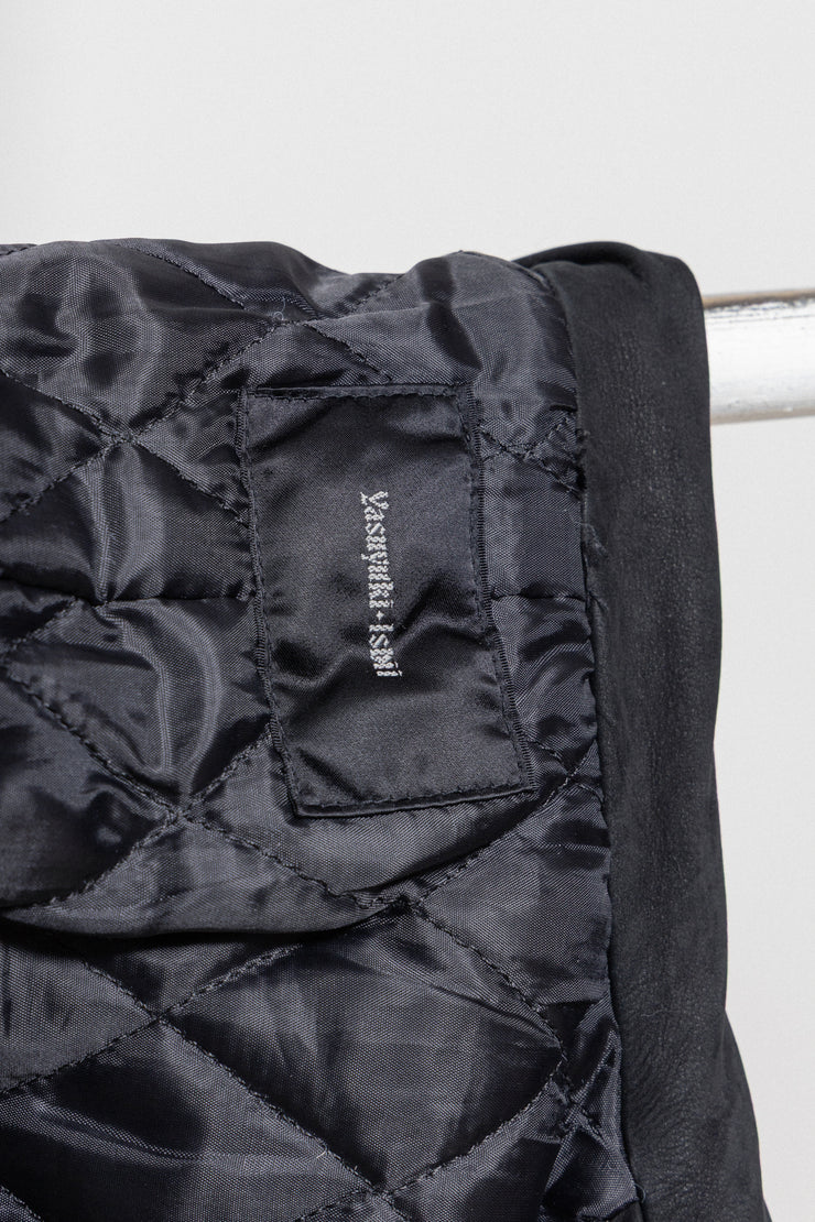 YASUYUKI ISHII - Leather blazer with padded lining