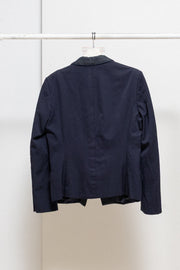 DIET BUTCHER SLIM SKIN - FW13 "Rapture" Navy wool blazer jacket with printed lining
