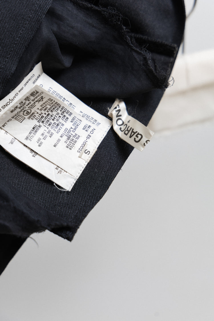 COMME DES GARCONS - SS99 Long textured skirt with mesh