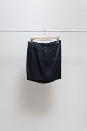 ANN DEMEULEMEESTER - Folded pocket silky mini skirt