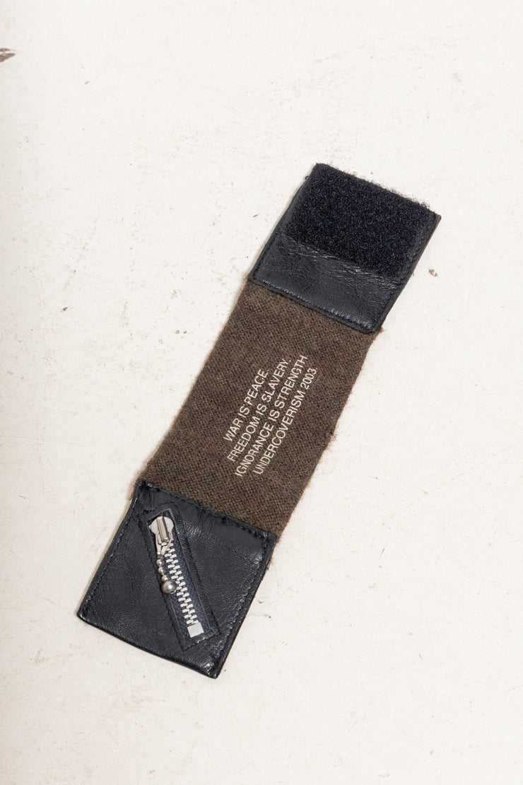 UNDERCOVER - FW03 "Paper Doll" Wool and leather bracelet, from George Orwell&