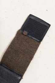 UNDERCOVER - FW03 "Paper Doll" Wool and leather bracelet, from George Orwell's 1984' famous quote