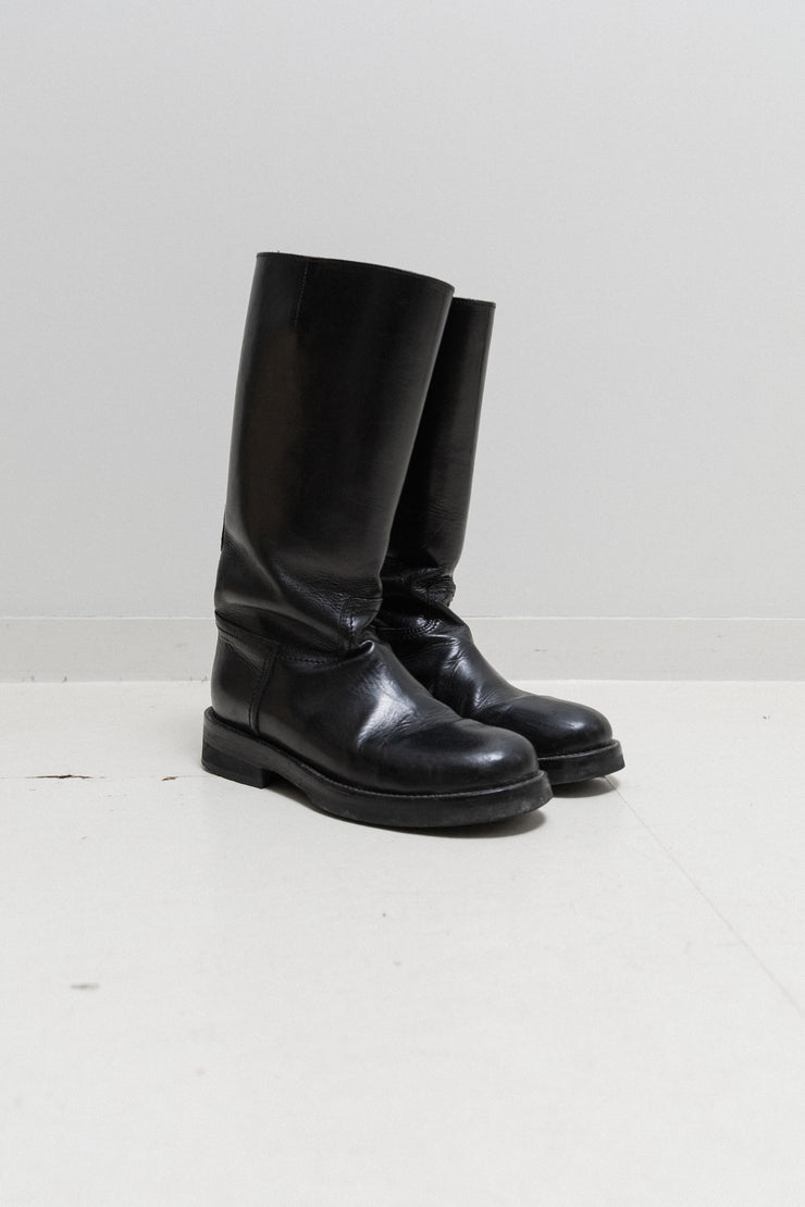 ANN DEMEULEMEESTER - Leather riding boots