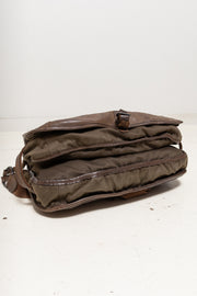 ISAMU KATAYAMA BACKLASH - 3 Compartment leather bag