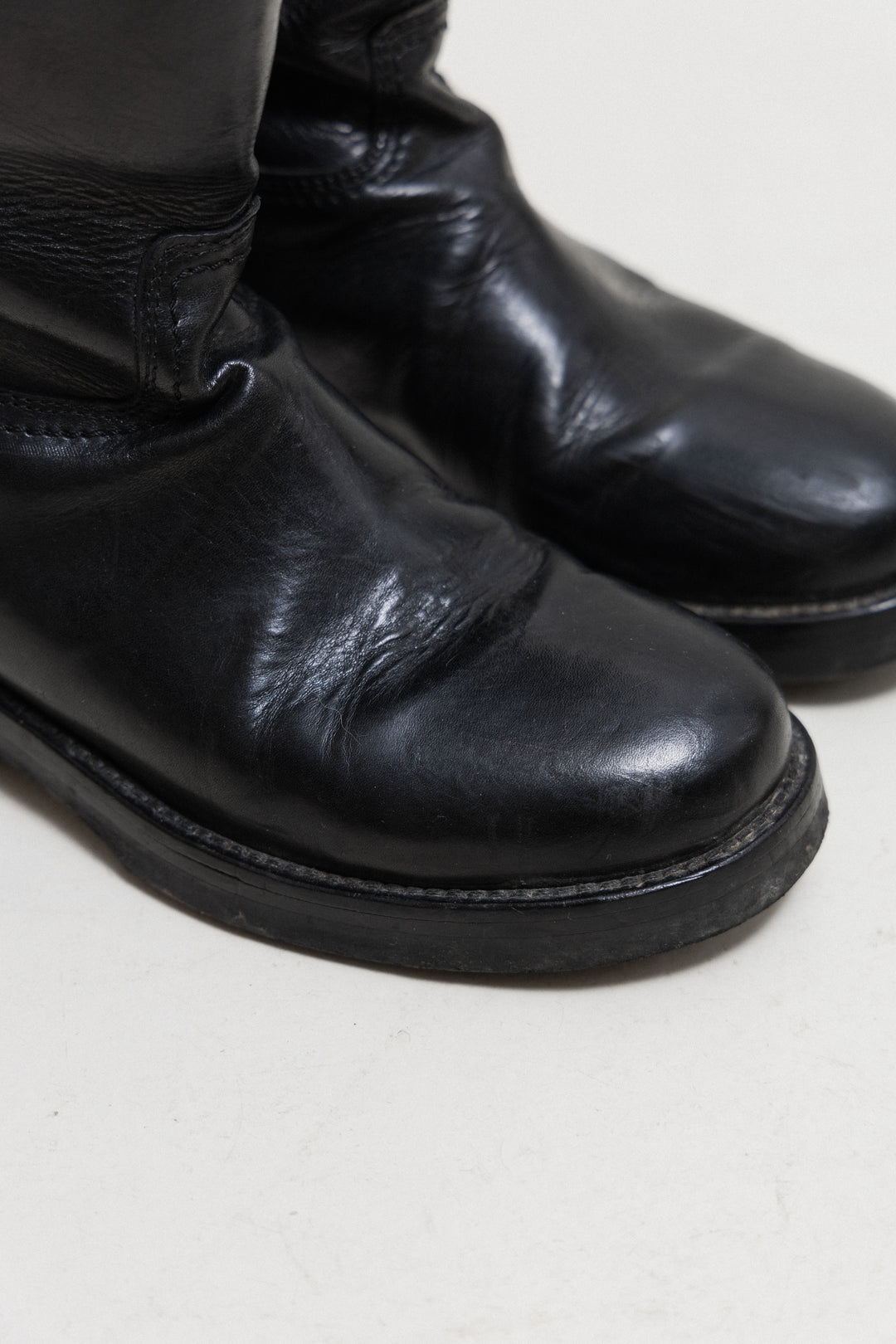 ANN DEMEULEMEESTER - Leather riding boots – L'OBSCUR