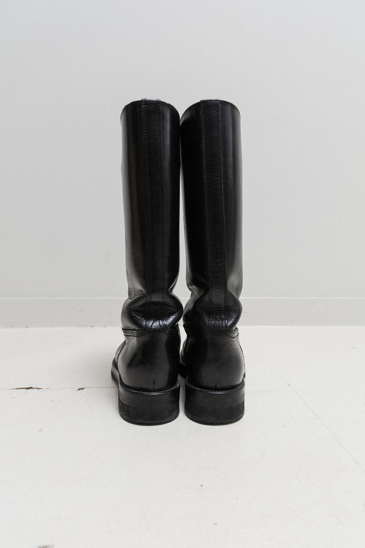 ANN DEMEULEMEESTER - Leather riding boots