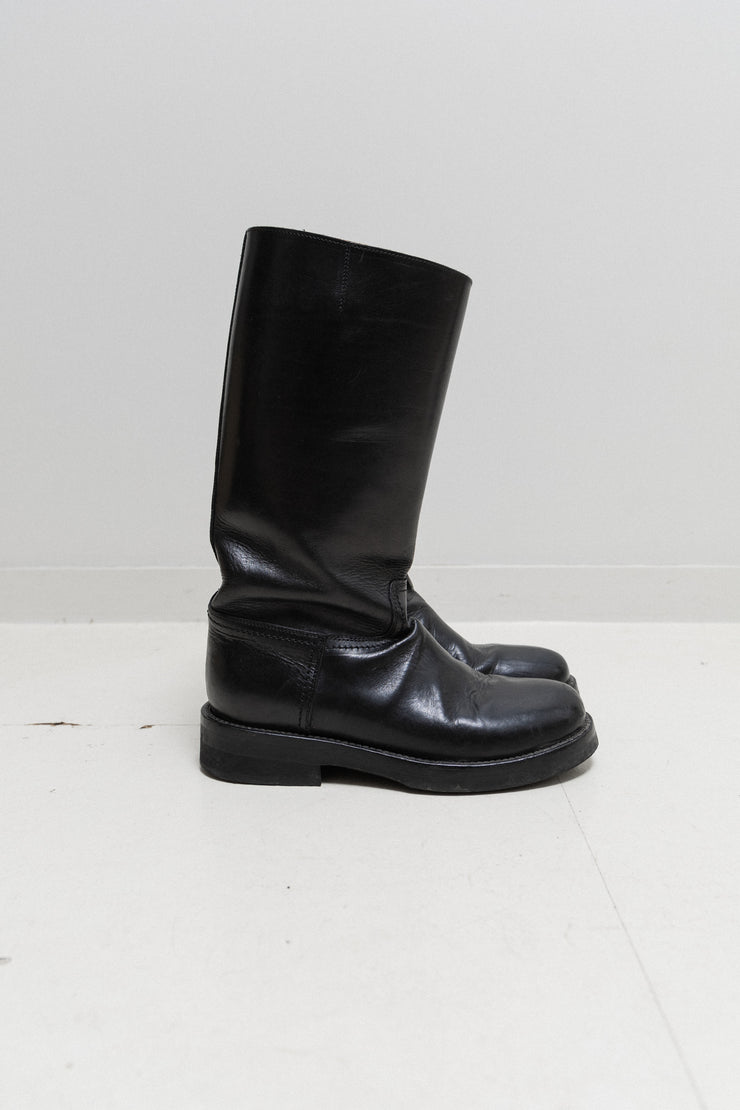 ANN DEMEULEMEESTER - Leather riding boots