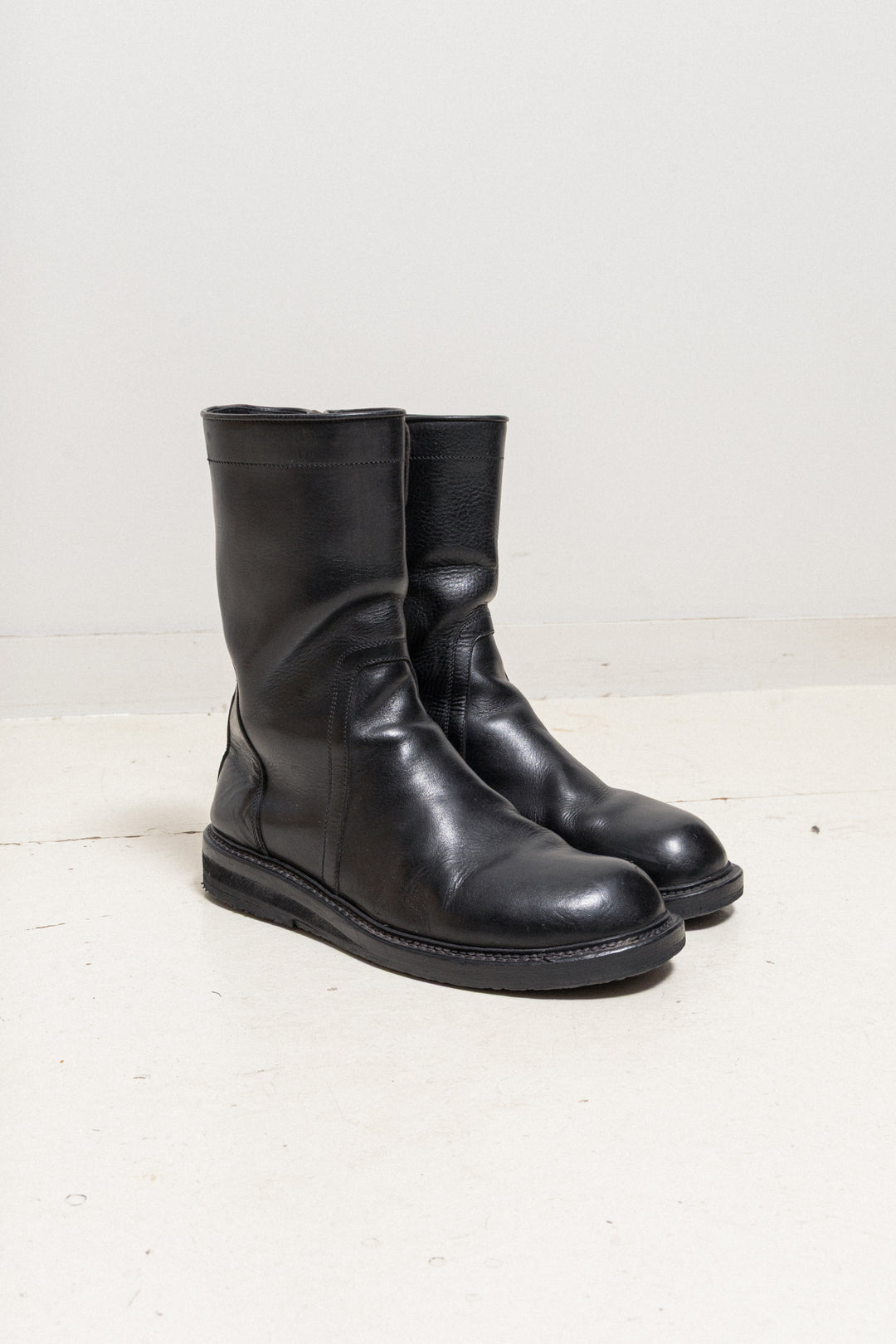 リック RICK OWENS - Leather creeper boots – L'OBSCUR