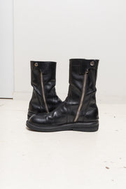 RICK OWENS - Leather creeper boots