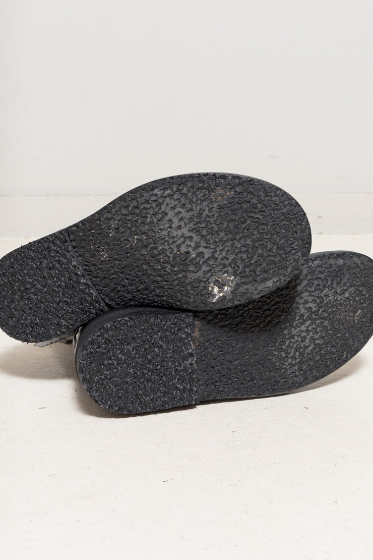 RICK OWENS - Leather creeper boots