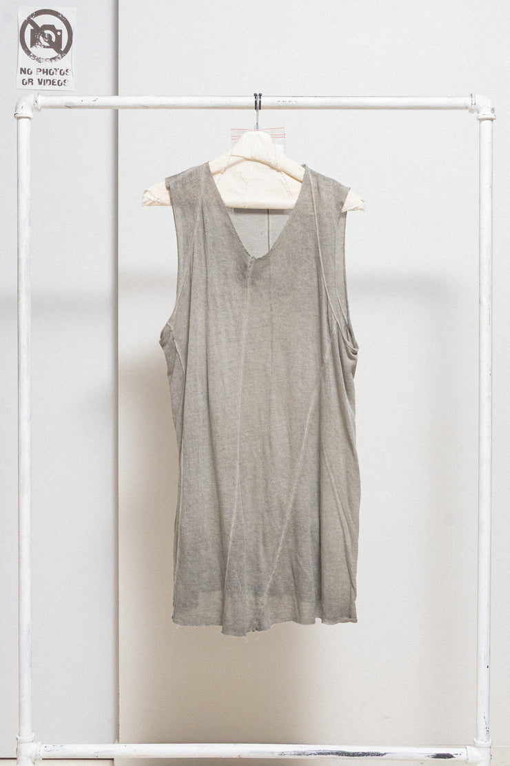 JULIUS 7 - SS14 « Ghost » Cotton silk elongated top
