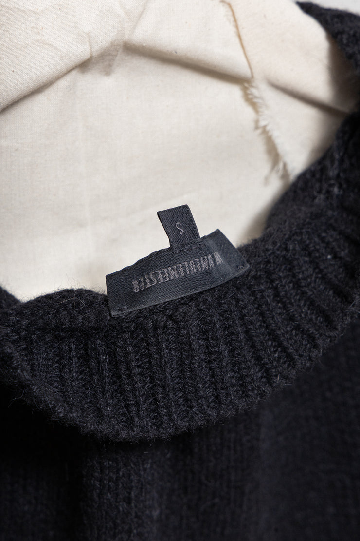 ANN DEMEULEMEESTER - Alpaca wool blend knitted sweater