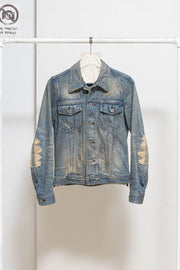 ISAMU KATAYAMA BACKLASH - Washed denim jacket