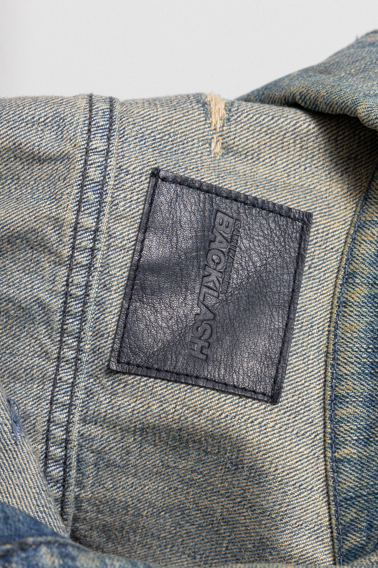 ISAMU KATAYAMA BACKLASH - Washed denim jacket