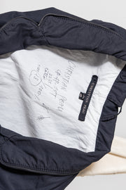 CHRISTIAN PEAU - Cotton fisherman vest with leather trim