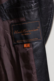 UNDERCOVER - SS07 « Purple » Lightweight cow leather jacket with zippers and pocket details