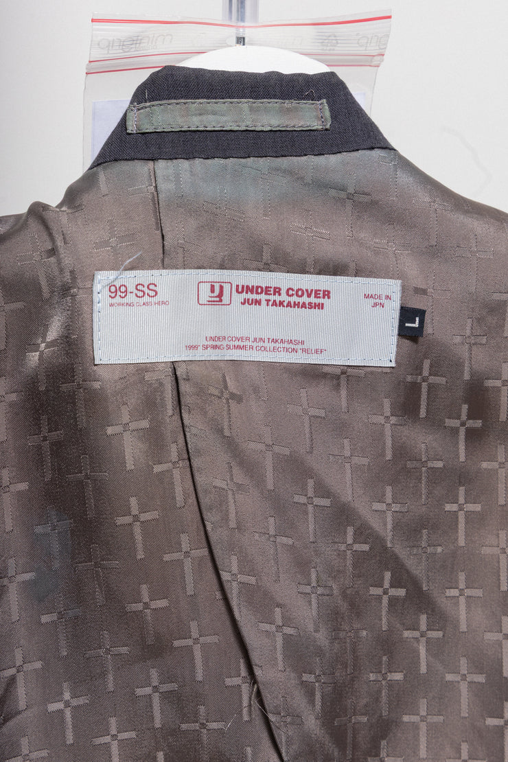 UNDERCOVER - SS99 « Relief » Grey costume set