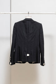 NUMBER (N)INE - SS09 « The lonesome heroes » Wool blazer jacket with cream details
