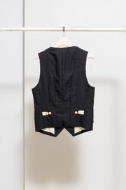 NUMBER (N)INE - SS09 « The lonesome heroes » Wool waistcoat with cream details