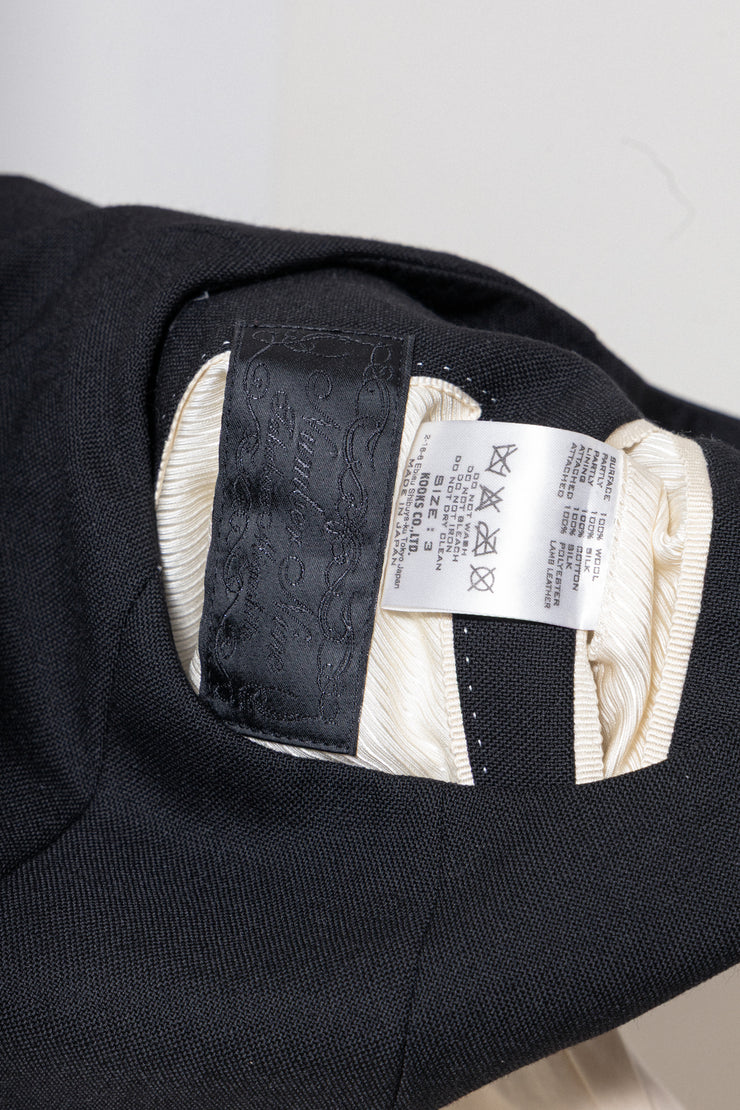 NUMBER (N)INE - SS09 « The lonesome heroes » Wool waistcoat with cream details