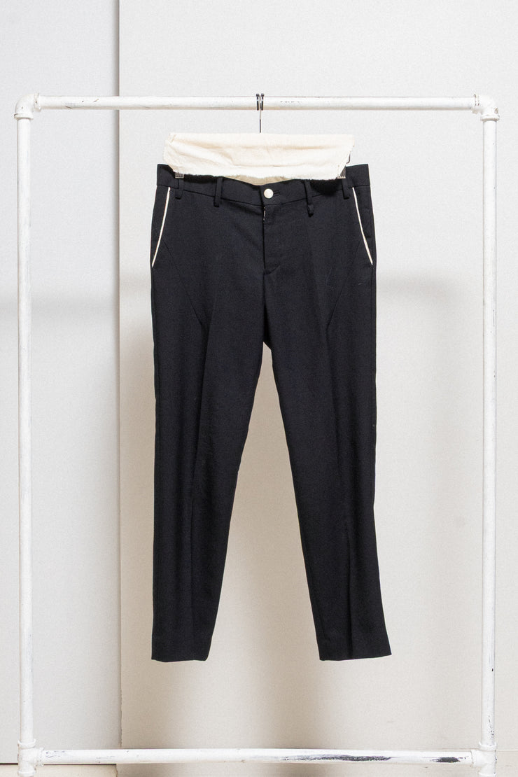 NUMBER (N)INE - SS09 « The lonesome heroes » Wool pants with cream details