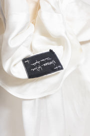 NUMBER (N)INE - FW07 « Love God Murder » Cotton blend pleated shirt with strap details (runway)