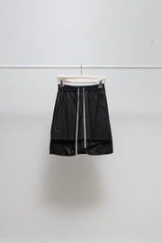 RICK OWENS - SS12 "NASKA" Calf leather draped shorts