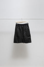 RICK OWENS - SS12 "NASKA" Calf leather draped shorts