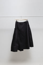 YOHJI YAMAMOTO Y'S - Button up cotton skirt with pleated panels