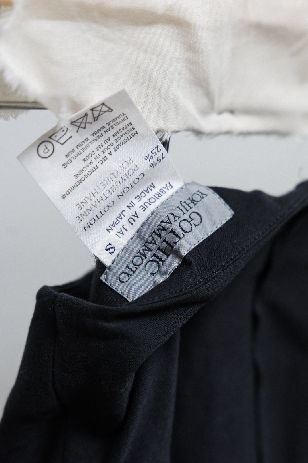 YOHJI YAMAMOTO GOTHIC - Thick cotton skirt with asymmetric front