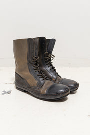CHRISTIAN PEAU - Lace up leather boots