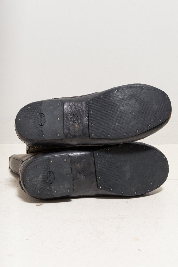 CHRISTIAN PEAU - Lace up leather boots