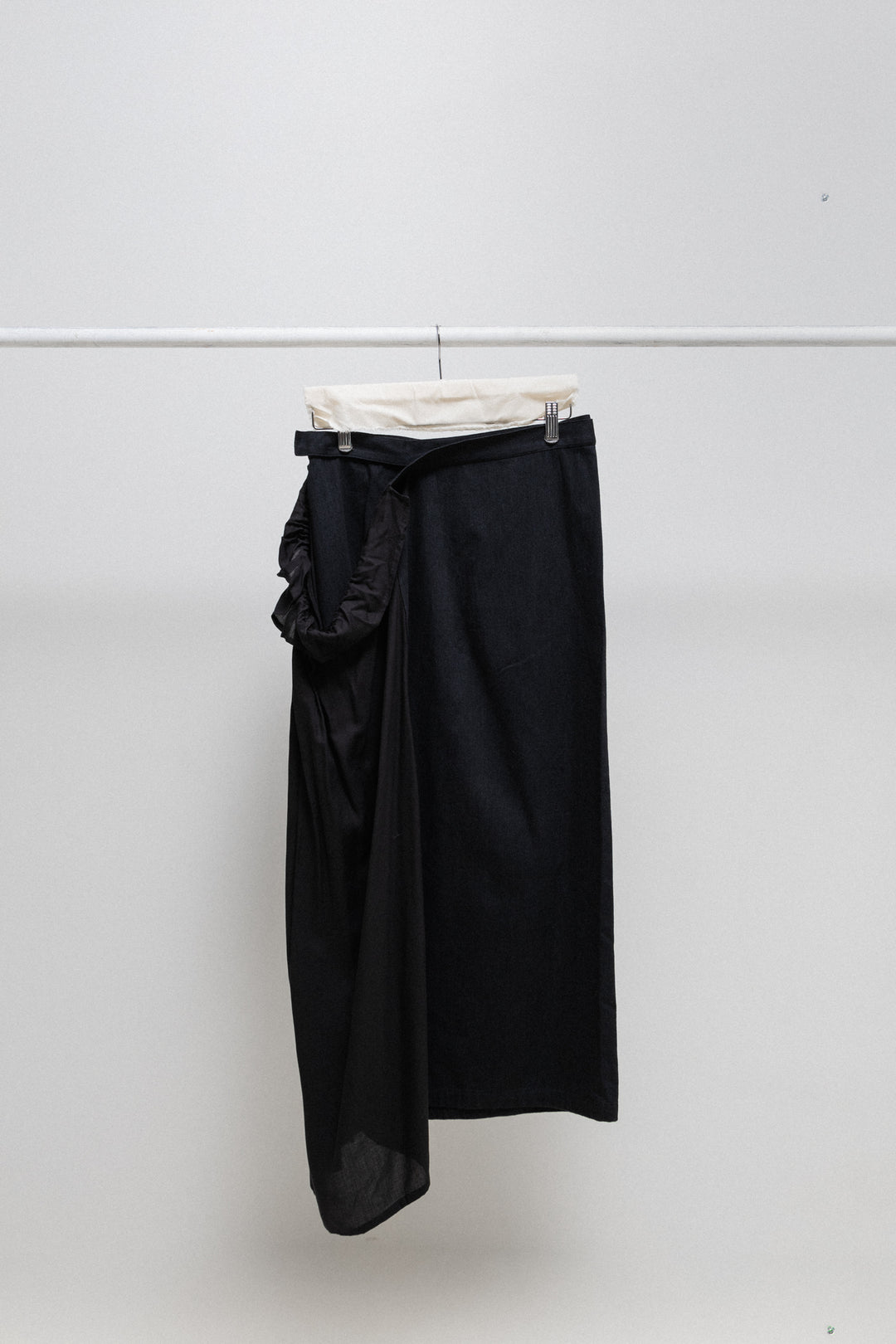 スカート Y's long skirt HARD-TWIST SERGE FRILL GATHER SKIRT – THE SHOP YOHJI YAMAMOTO