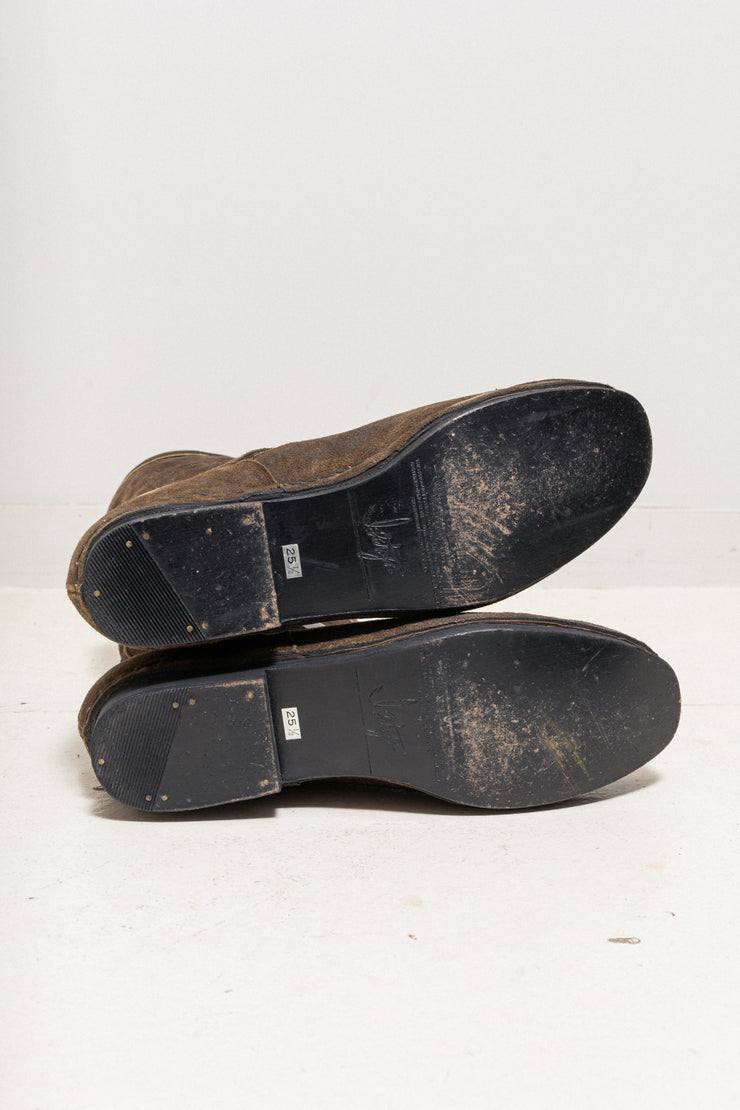 ISAMU KATAYAMA BACKLASH - Suede leather engineer boots