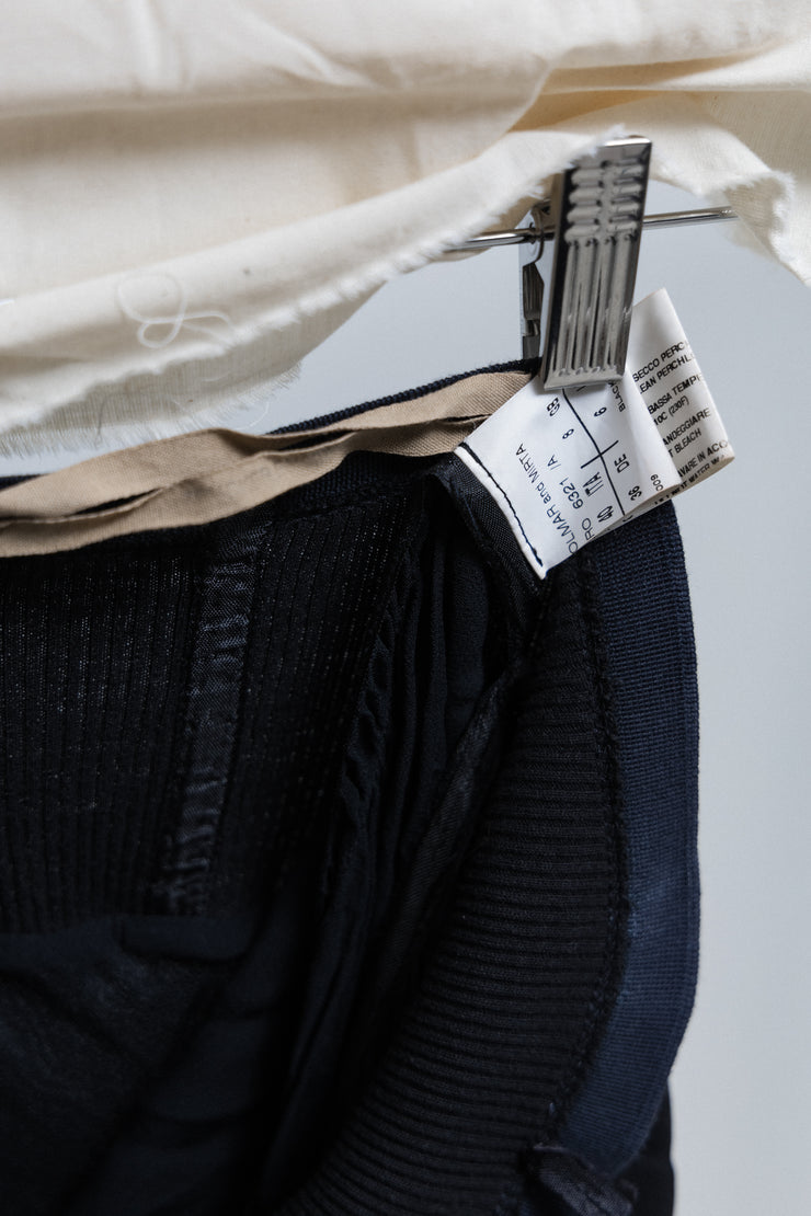 RICK OWENS - FW03 "TRUCKER" Flared rayon skirt with pockets