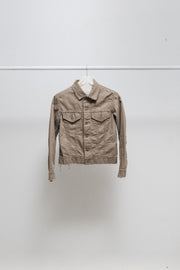 JUNYA WATANABE - SS04 Cotton trucker jacket with frayed hems