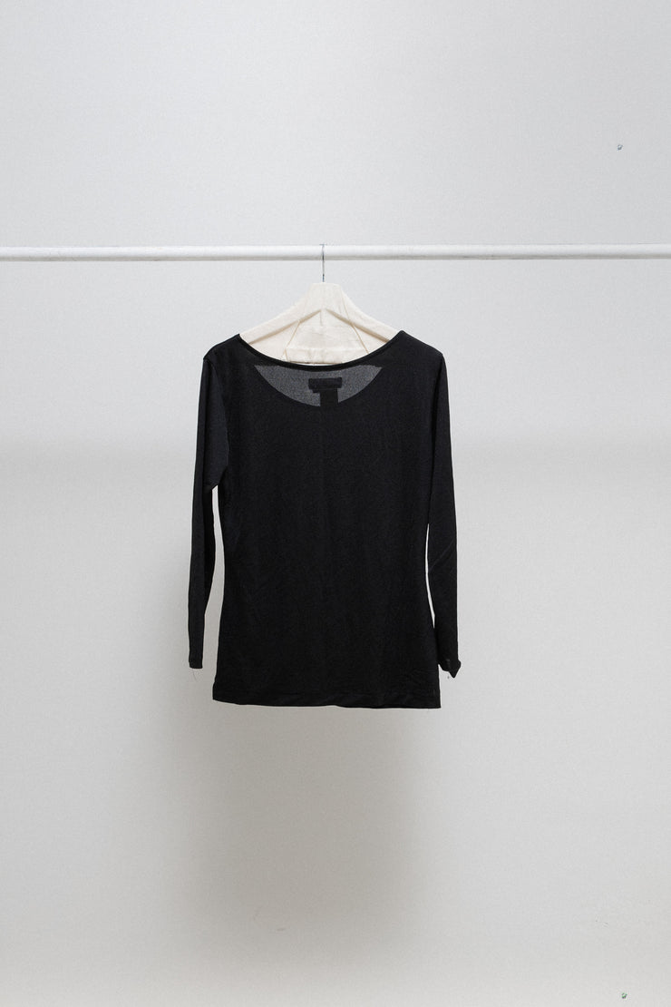 YOHJI YAMAMOTO - SS95 Scoop neck glitter top