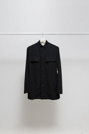 YOHJI YAMAMOTO Y'S - Button up officer gabardine wool jacket